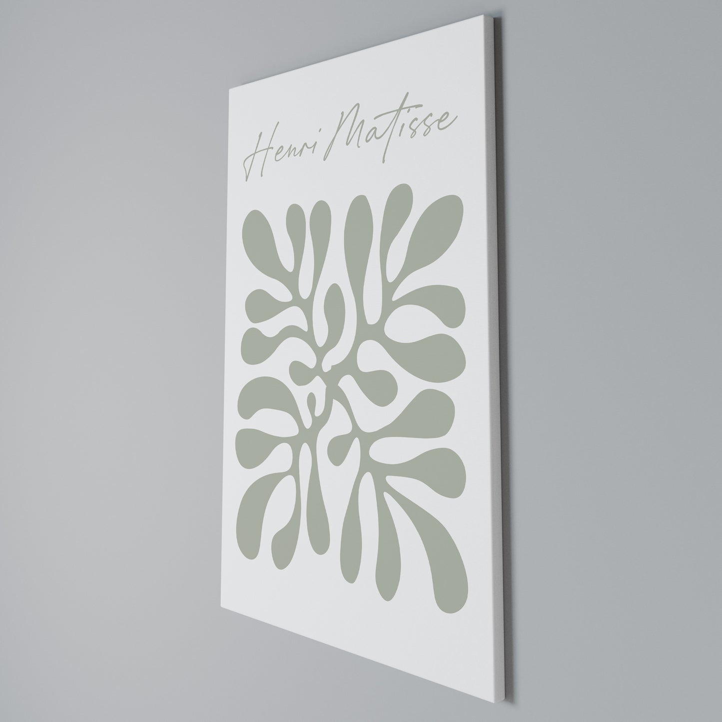 SHAPE OF MATISSE Stampa su Tela Verticale
