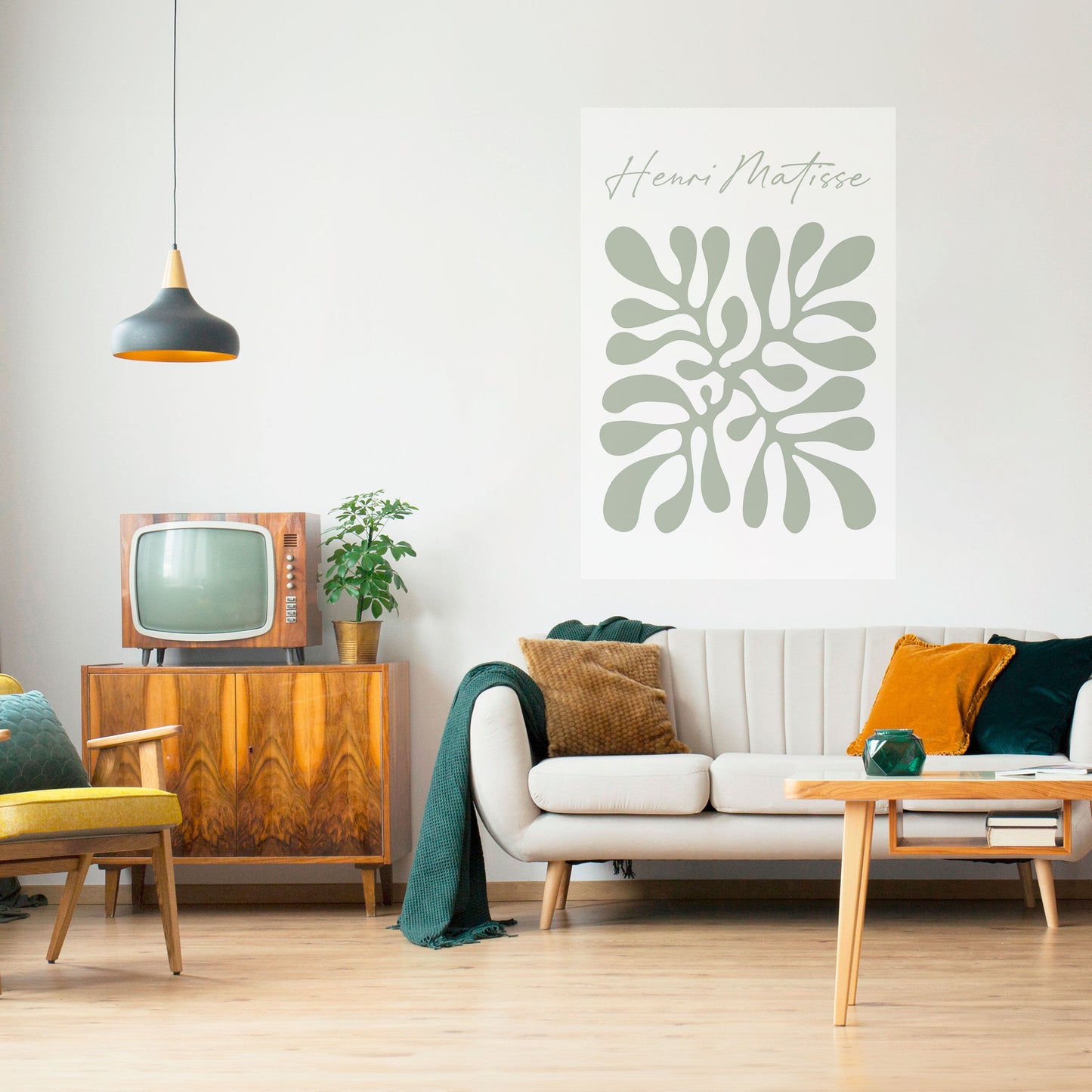 LA FORMA DI MATISSE Poster verticale staccabile e attaccabile