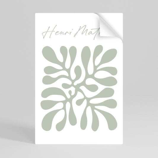 LA FORMA DI MATISSE Poster verticale staccabile e attaccabile