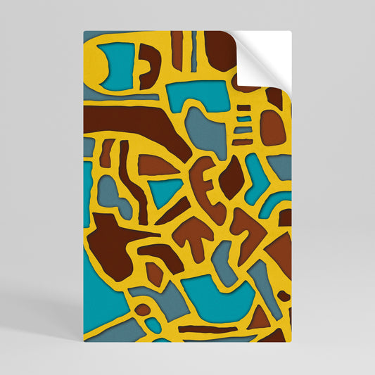 Poster verticale staccabile e attaccabile ARMONIA ASSIMMETRICA