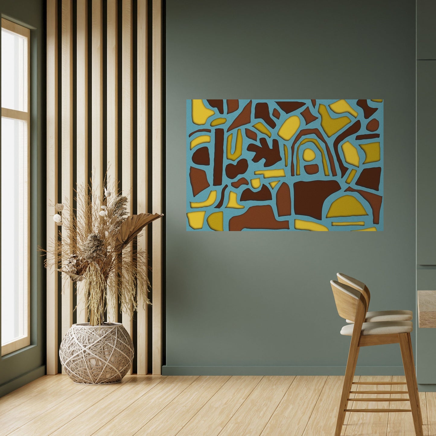 SHAPE EXTRAVAGANZA Poster orizzontale staccabile e attaccabile