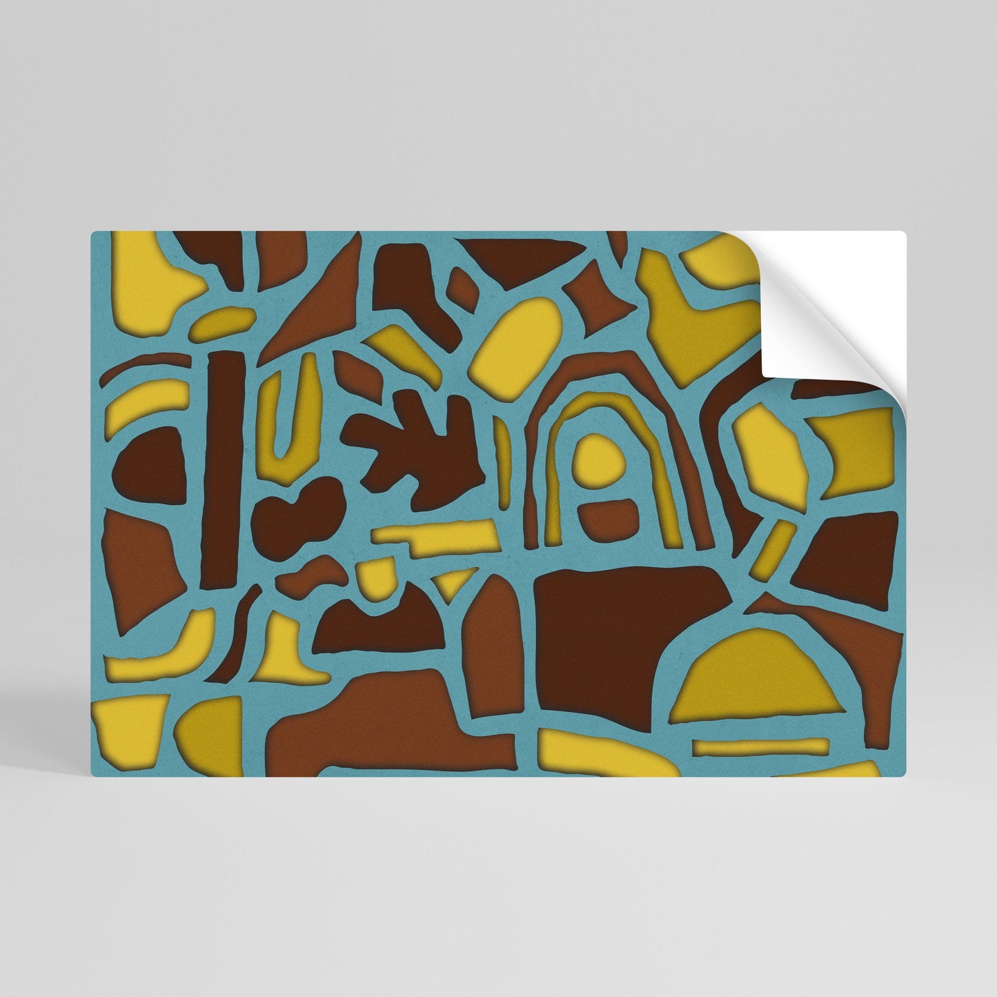 SHAPE EXTRAVAGANZA Poster orizzontale staccabile e attaccabile