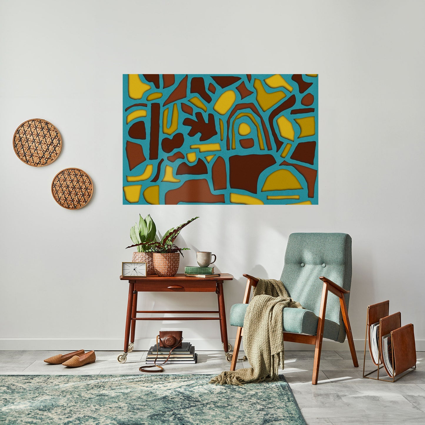 SHAPE EXTRAVAGANZA Poster orizzontale staccabile e attaccabile