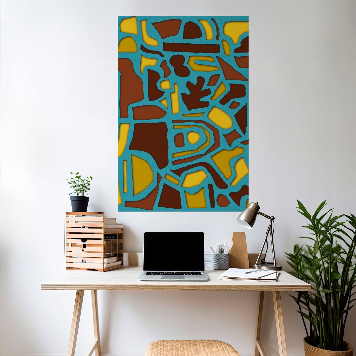 SHAPE EXTRAVAGANZA Poster verticale staccabile e attaccabile