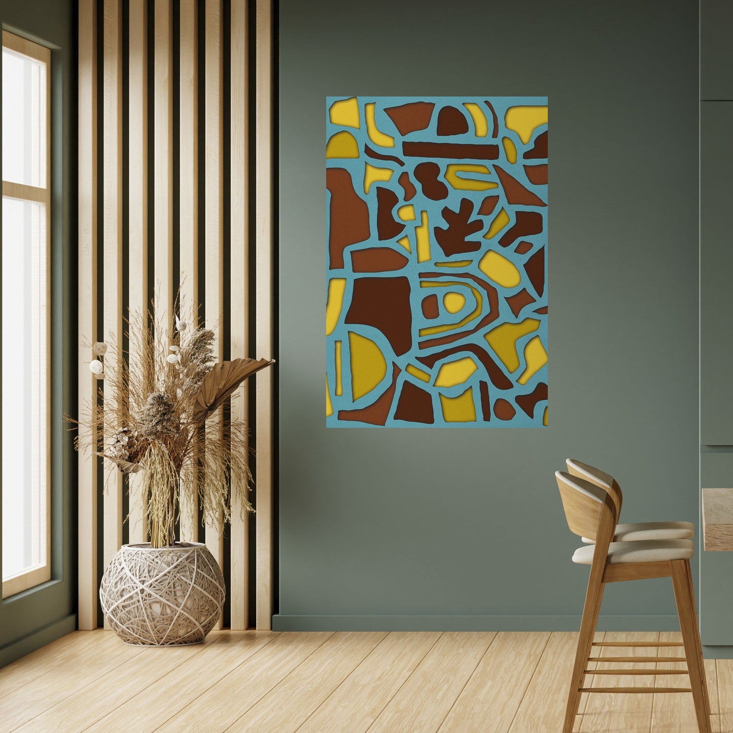 SHAPE EXTRAVAGANZA Poster verticale staccabile e attaccabile