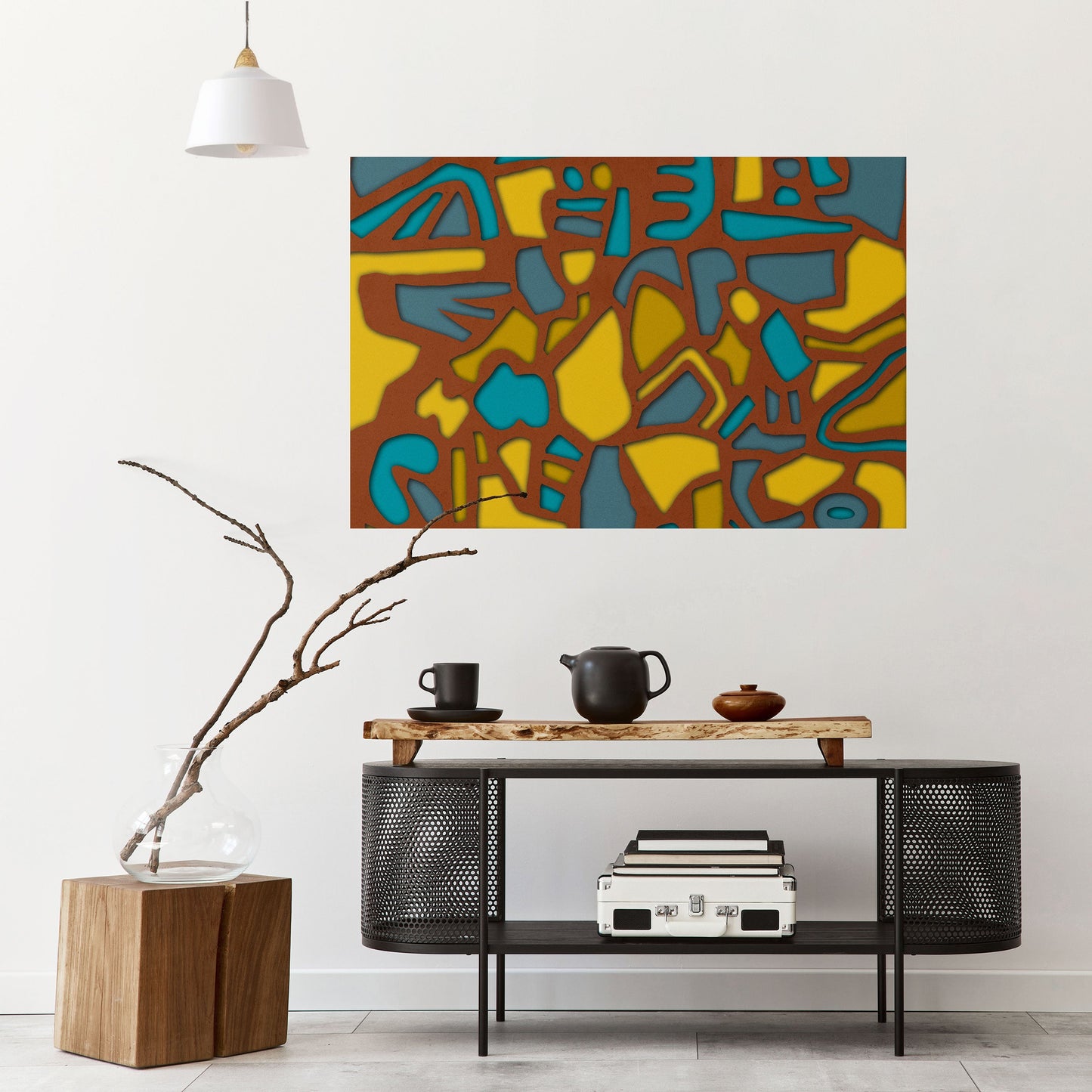 FORM SHUFFLE Poster orizzontale staccabile e attaccabile