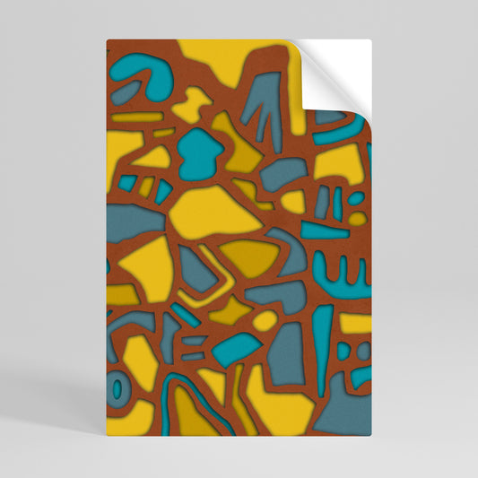 FORM SHUFFLE Poster verticale staccabile e attaccabile