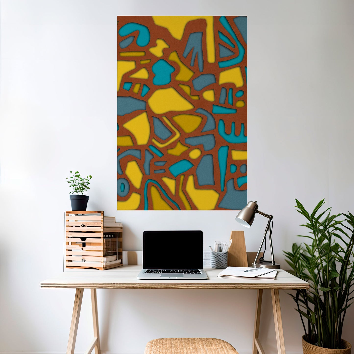 FORM SHUFFLE Poster verticale staccabile e attaccabile
