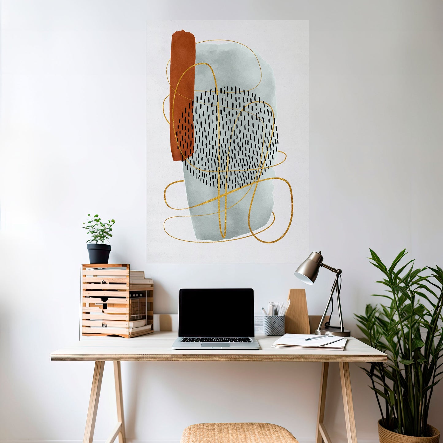 Poster verticale staccabile e attaccabile AVVOLTO IN FORMA