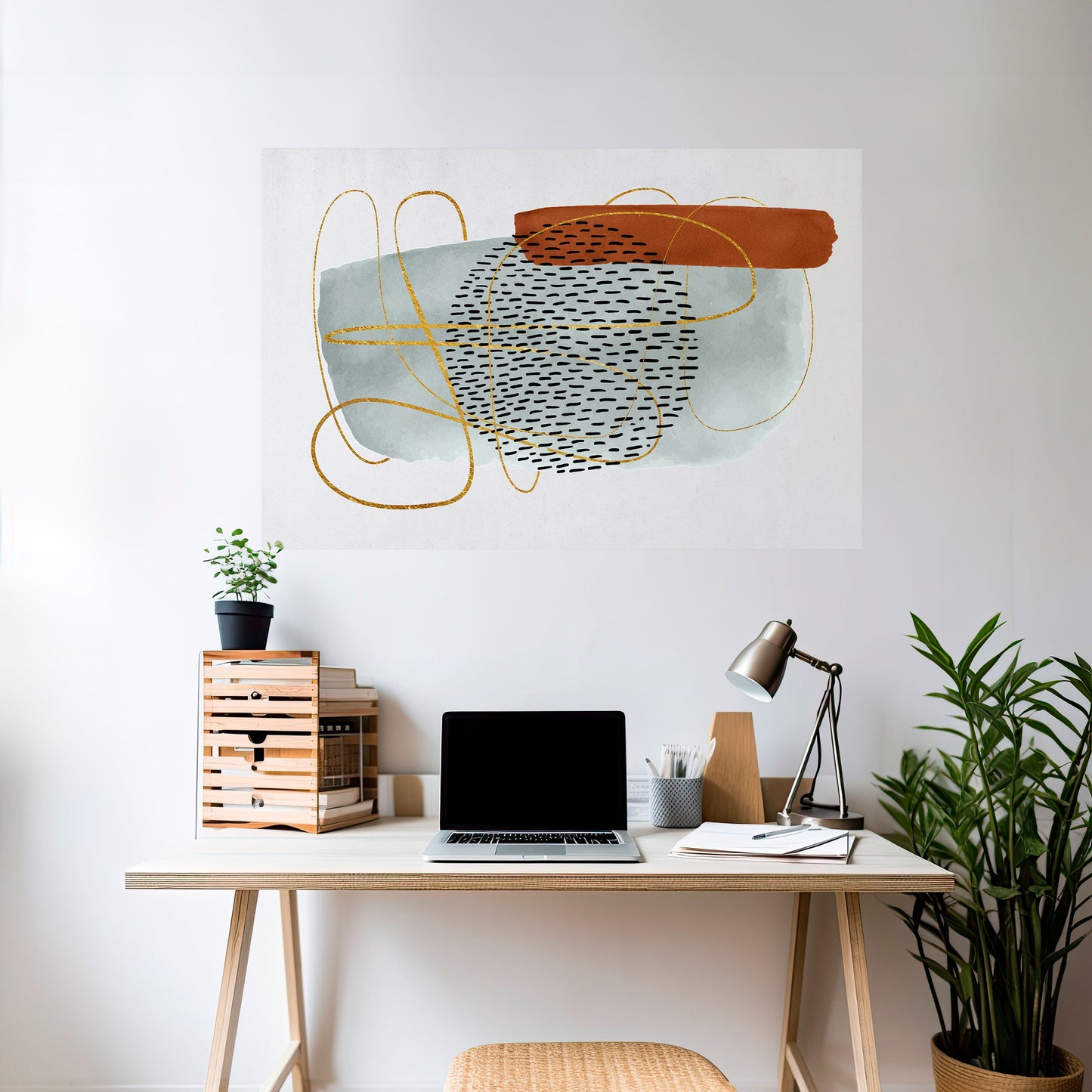 AVVOLTO IN FORMA Poster orizzontale staccabile e attaccabile