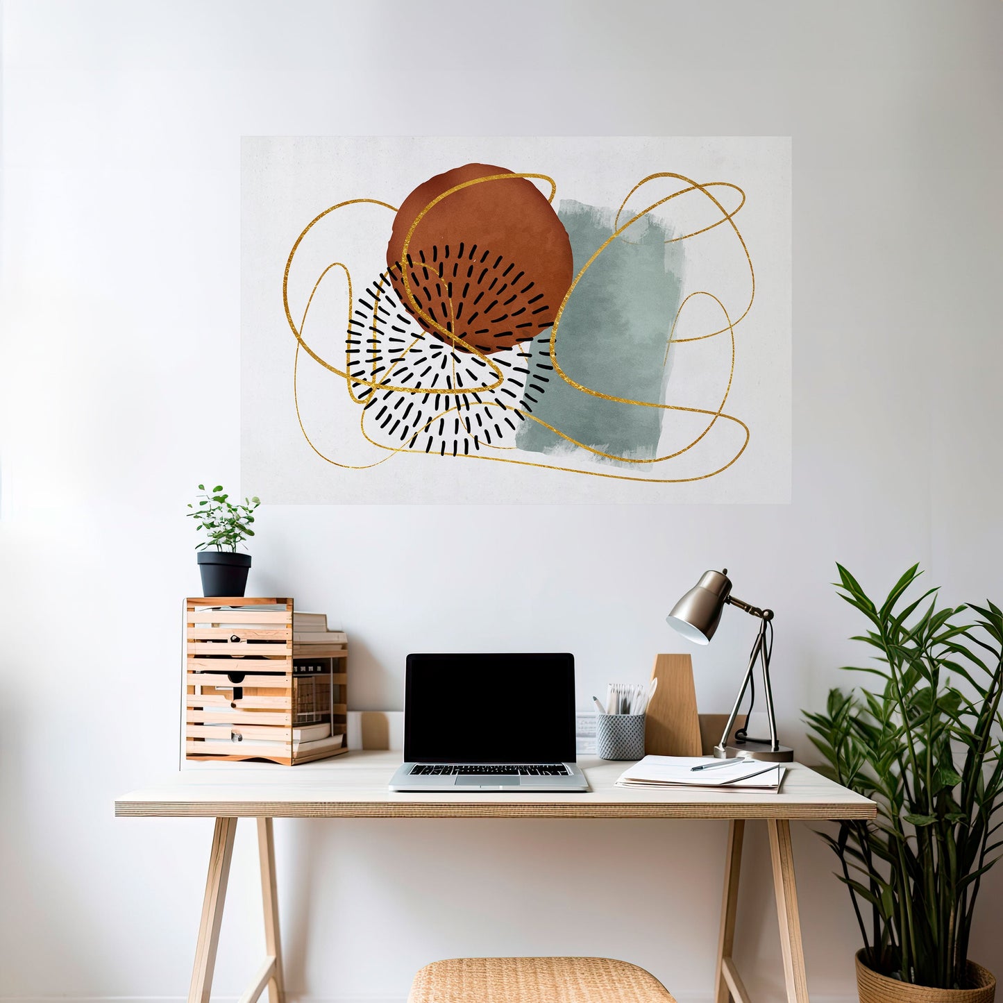 AVVOLTO IN FORMA Poster orizzontale staccabile e attaccabile