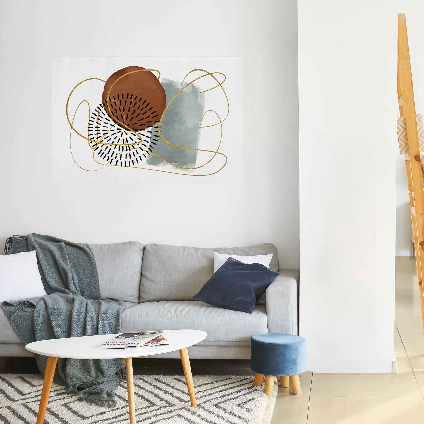AVVOLTO IN FORMA Poster orizzontale staccabile e attaccabile