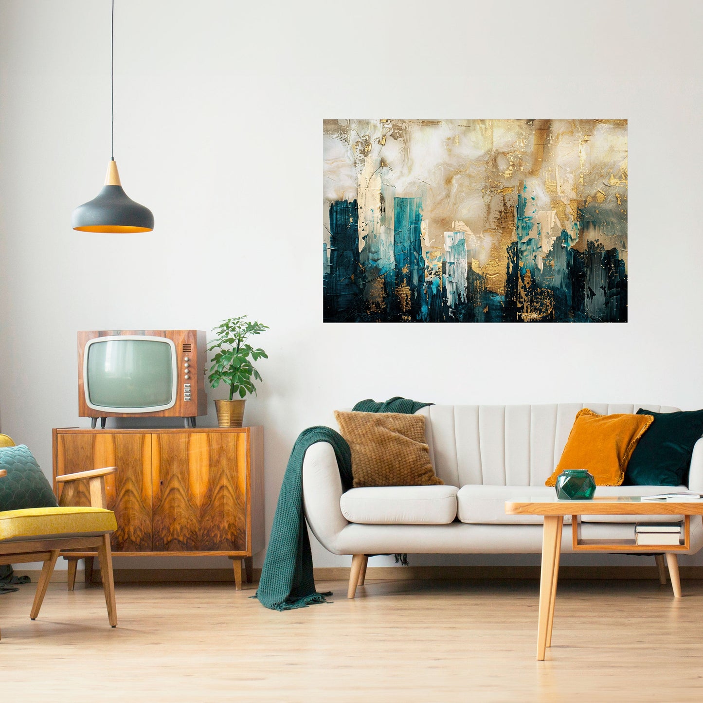 CROLLO DELLA CITTÀ Poster orizzontale staccabile e attaccabile