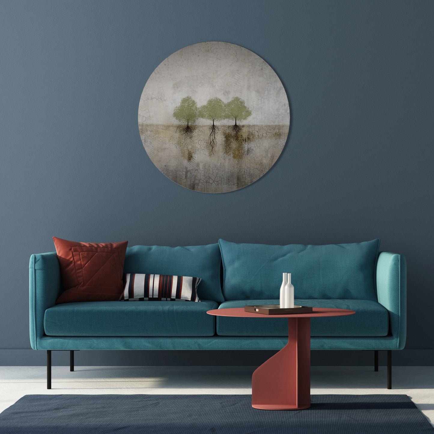 ROOTS OF TIME Round Wall Art