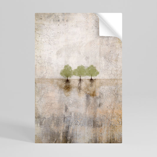 Poster verticale staccabile e attaccabile ROOTS OF TIME