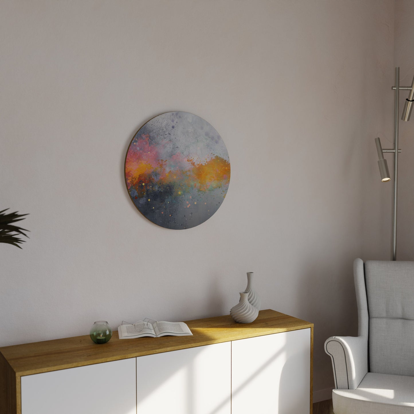 PIXY ROAD Round Wall Art