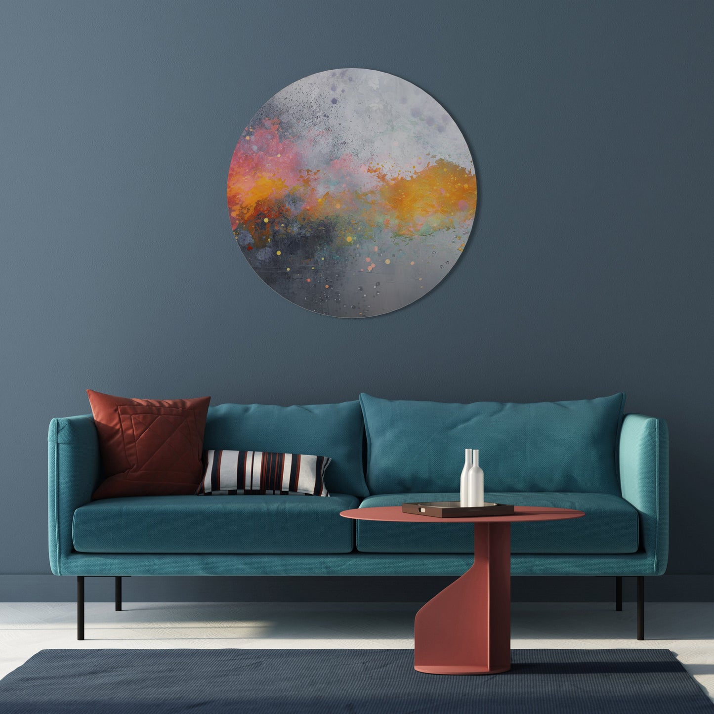 PIXY ROAD Round Wall Art