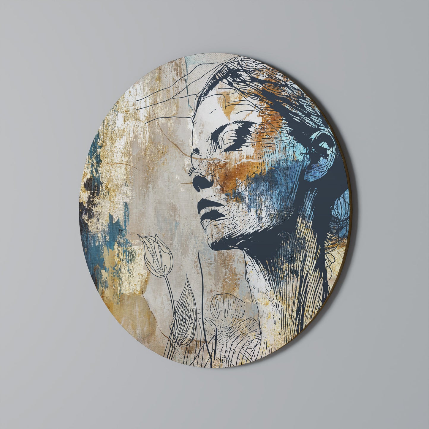 BREAK THE SILENCE Round Wall Art