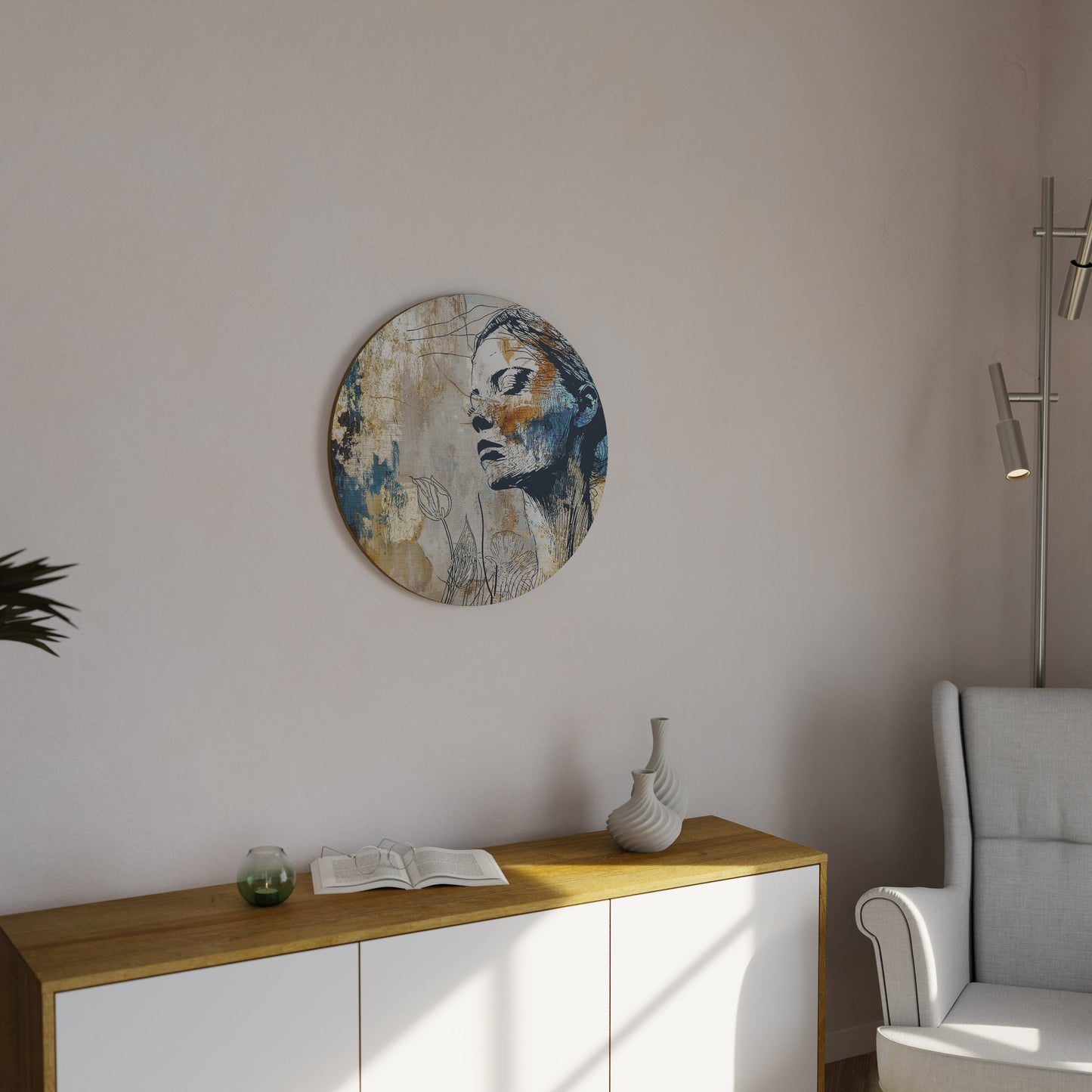 BREAK THE SILENCE Round Wall Art