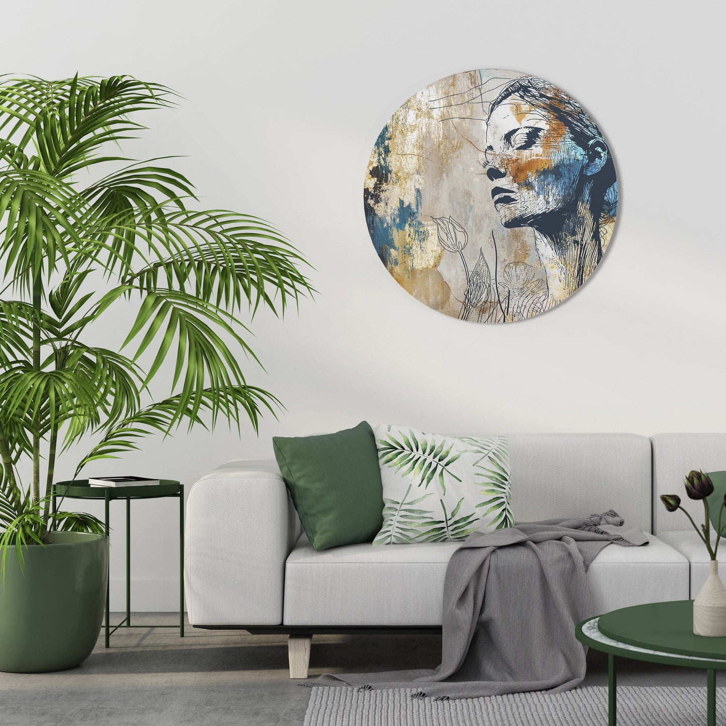 BREAK THE SILENCE Round Wall Art