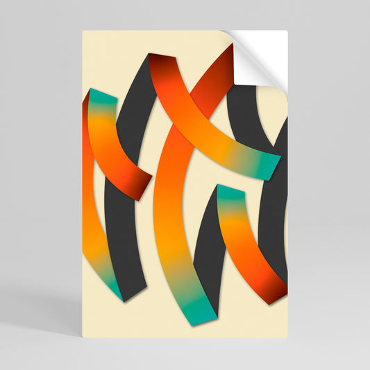 RIBBON REVERIE Poster verticale staccabile e attaccabile