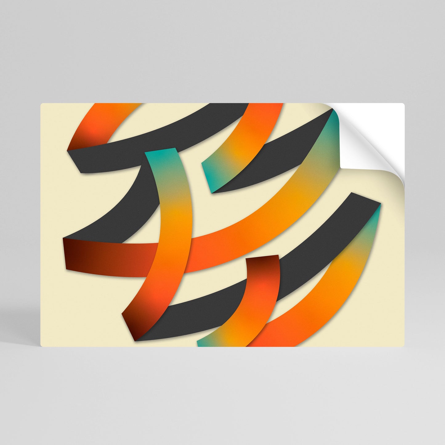 RIBBON REVERIE Poster orizzontale staccabile e attaccabile