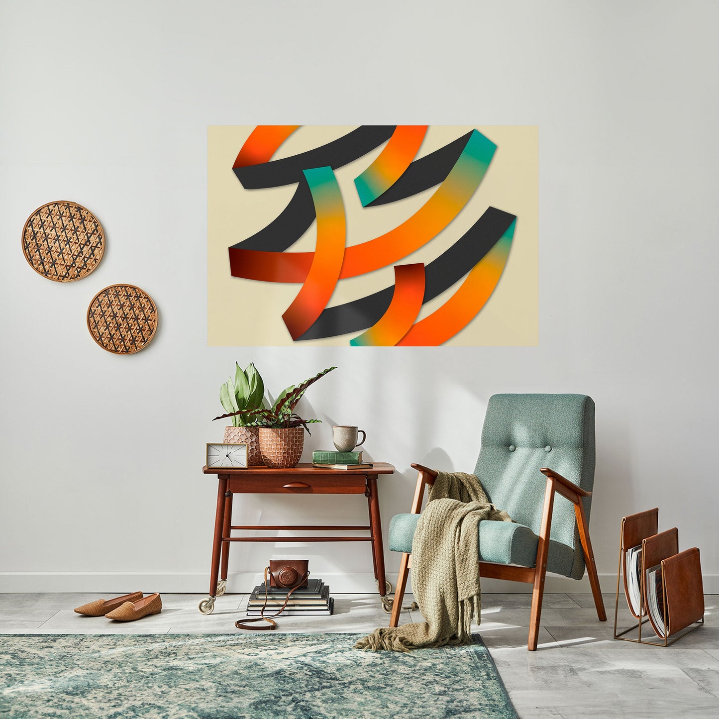 RIBBON REVERIE Poster orizzontale staccabile e attaccabile