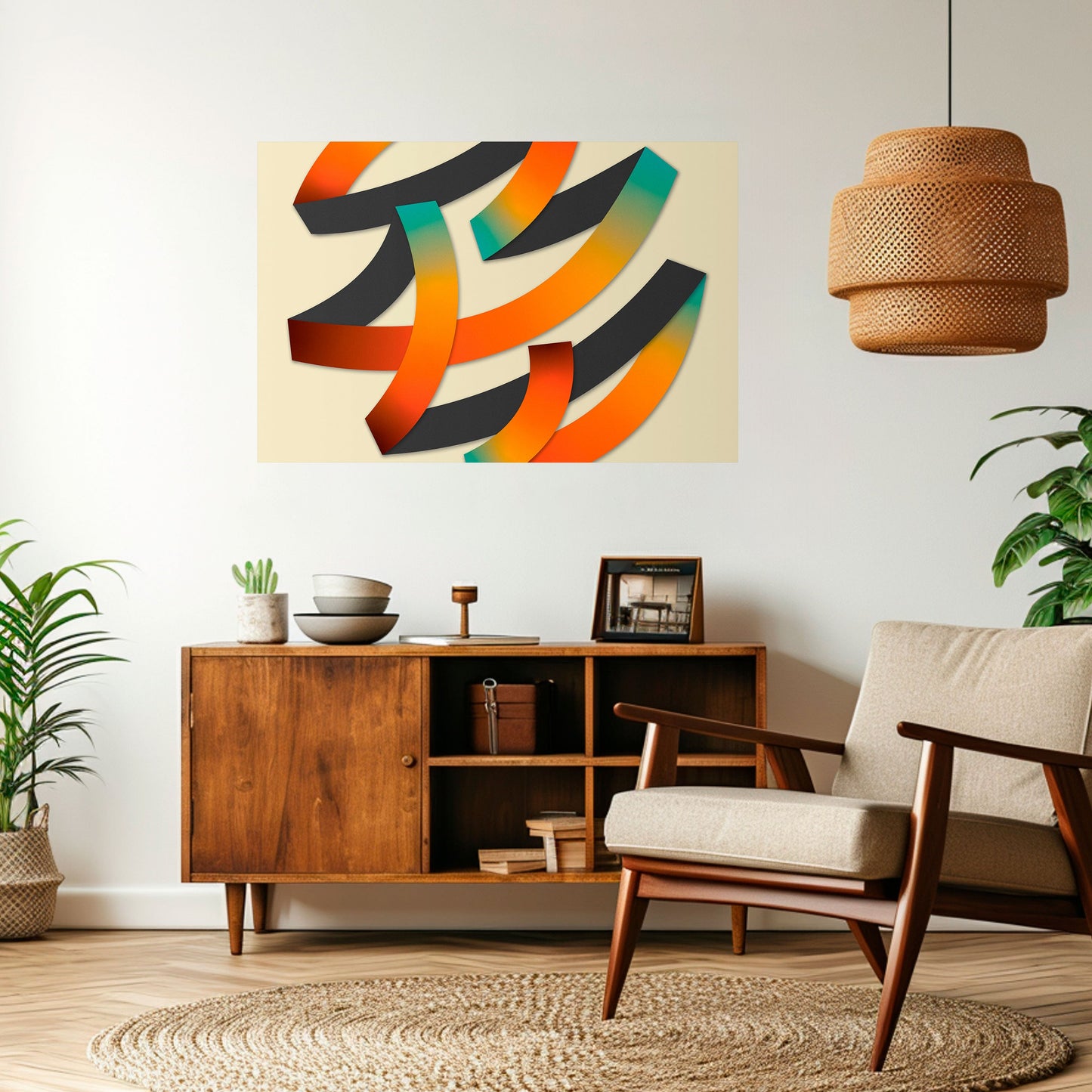 RIBBON REVERIE Poster orizzontale staccabile e attaccabile