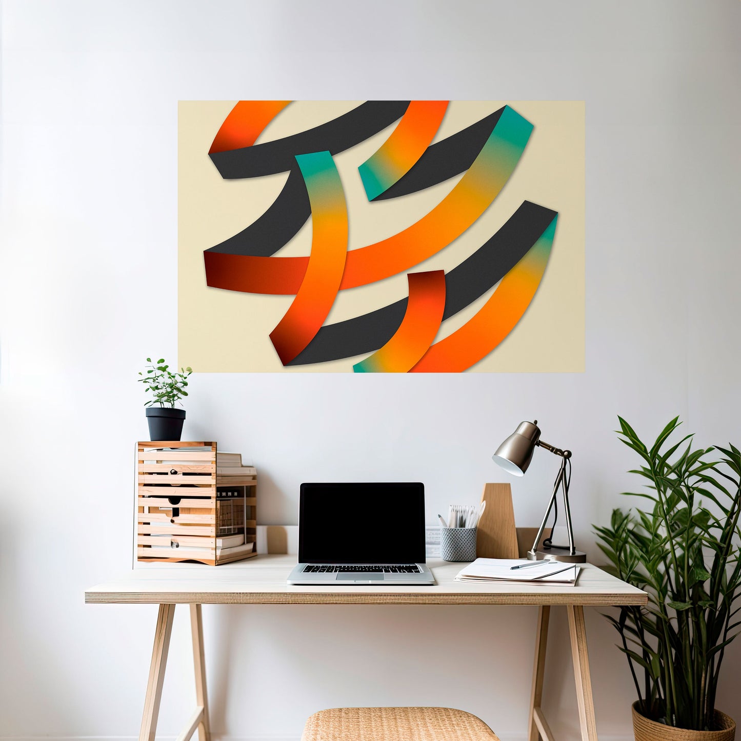 RIBBON REVERIE Poster orizzontale staccabile e attaccabile