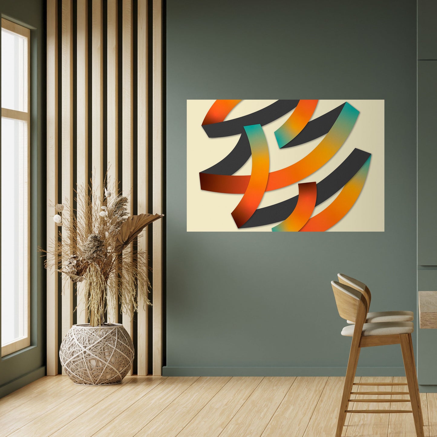 RIBBON REVERIE Poster orizzontale staccabile e attaccabile