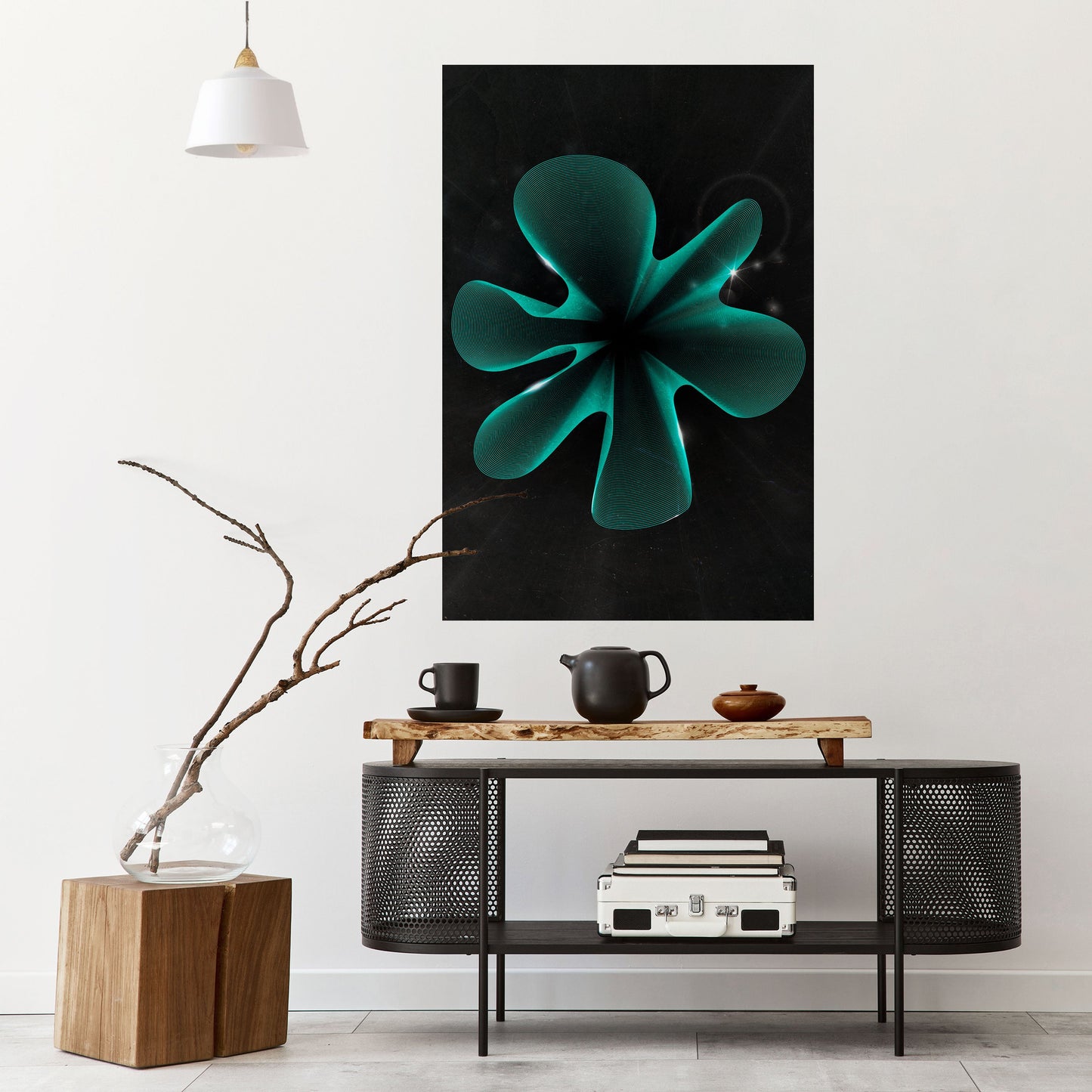 ELECTRIC ILLUSION Peel and Stick Vertical Poster