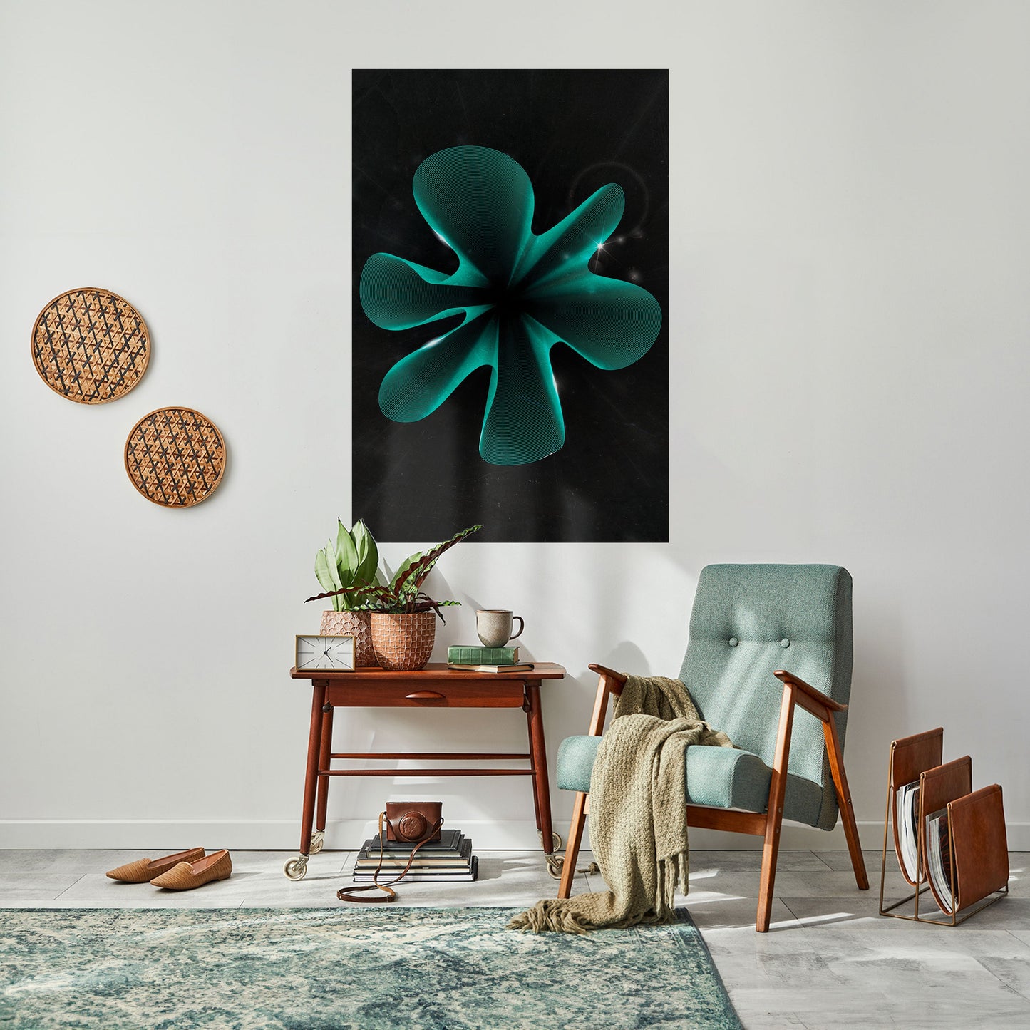 ELECTRIC ILLUSION Peel and Stick Vertical Poster