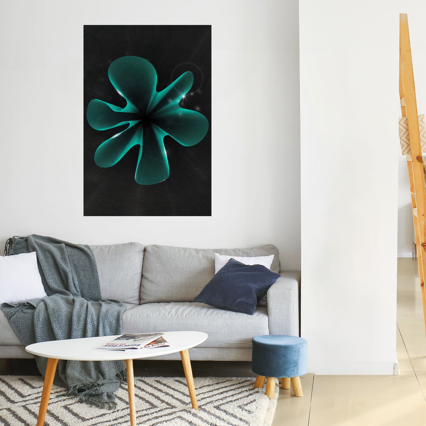 ELECTRIC ILLUSION Peel and Stick Vertical Poster