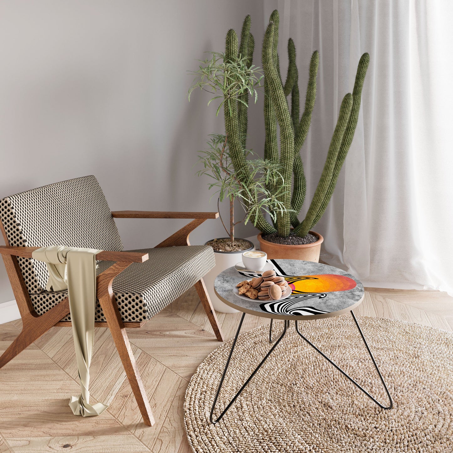 WHIMSICAL WAVES Small Coffee Table