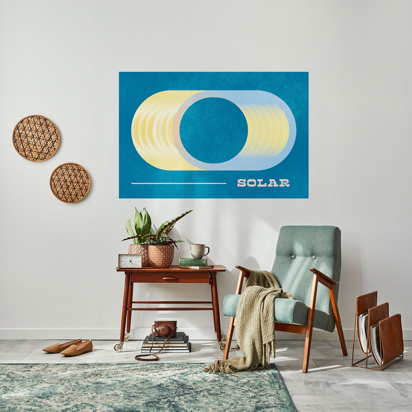 Poster orizzontale staccabile e attaccabile con APERTURA SOLARE