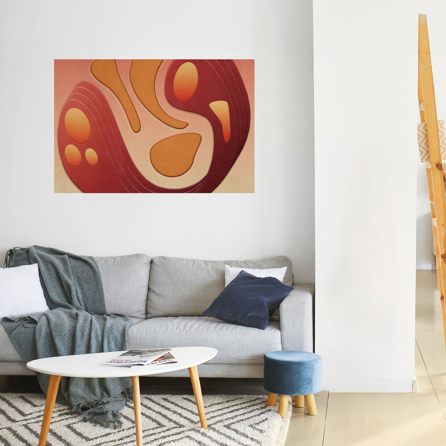STRUTTURA IMMERSIONALE Poster orizzontale staccabile e attaccabile