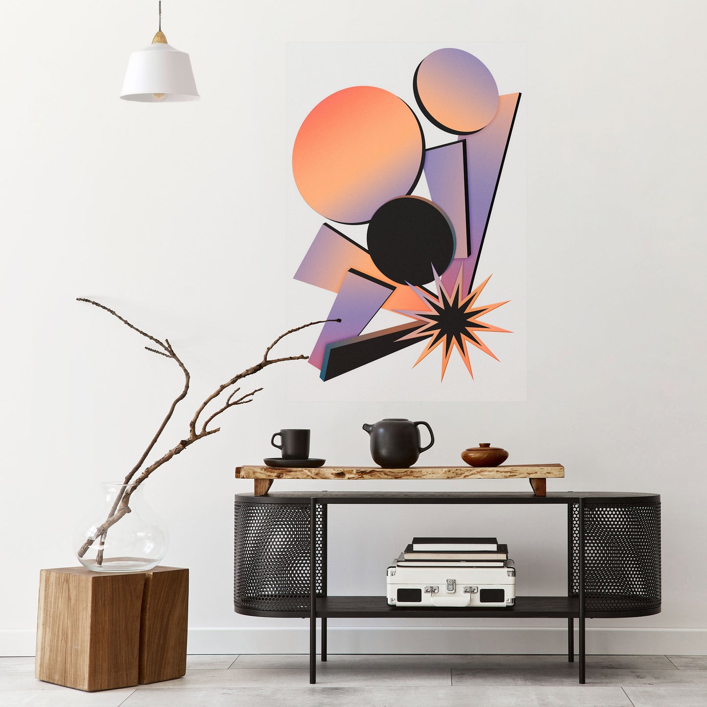 Poster verticale staccabile e attaccabile ANGULAR ARTISTRY