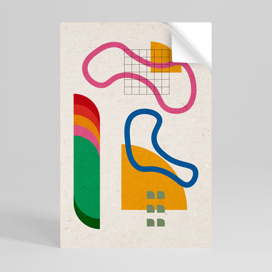 SHAPE SHOCK Poster verticale staccabile e attaccabile