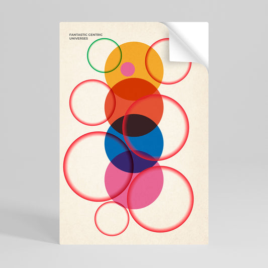 Poster verticale staccabile e attaccabile di FANTASTIC UNIVERSES