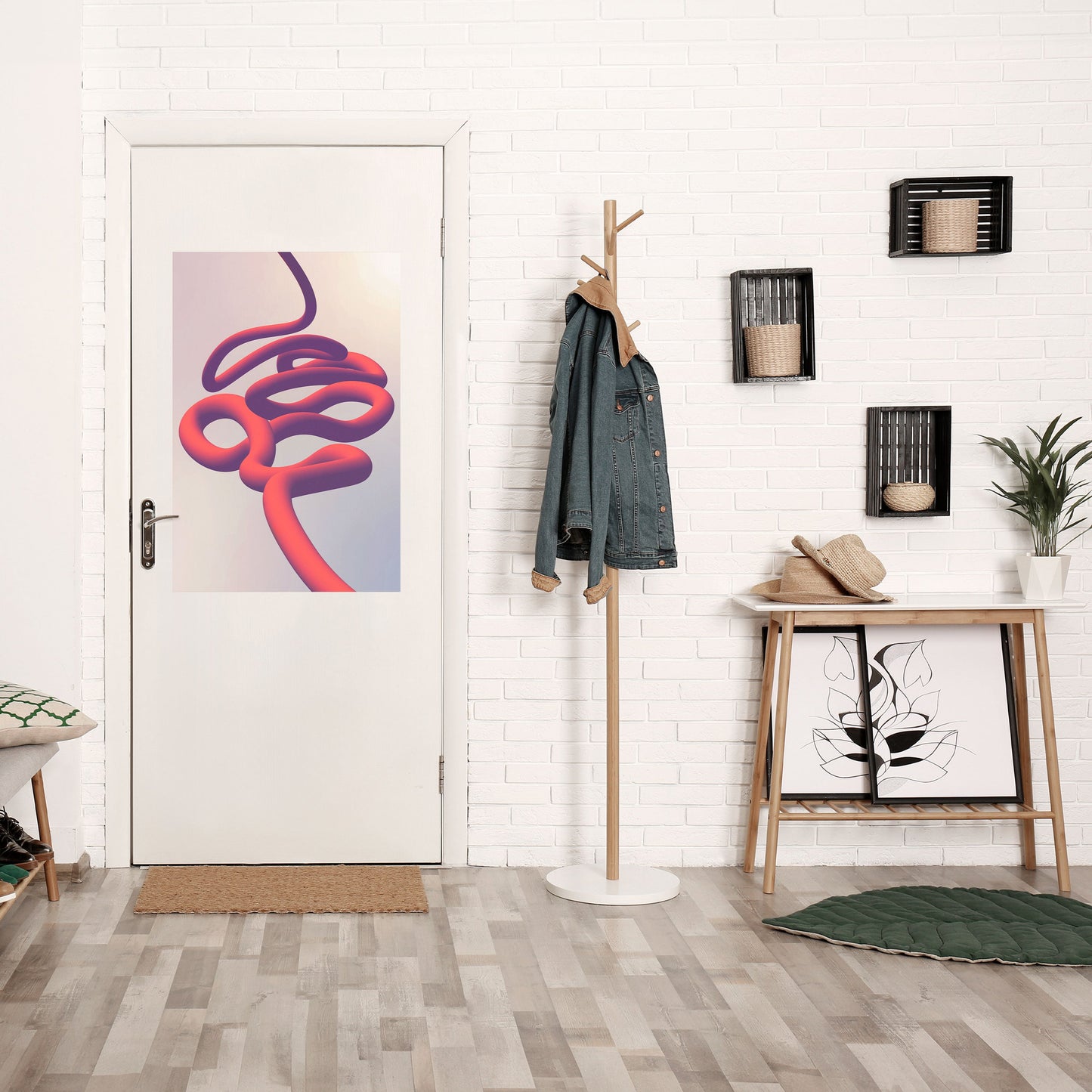 INFINITY WIRE Peel and Stick Vertical Poster