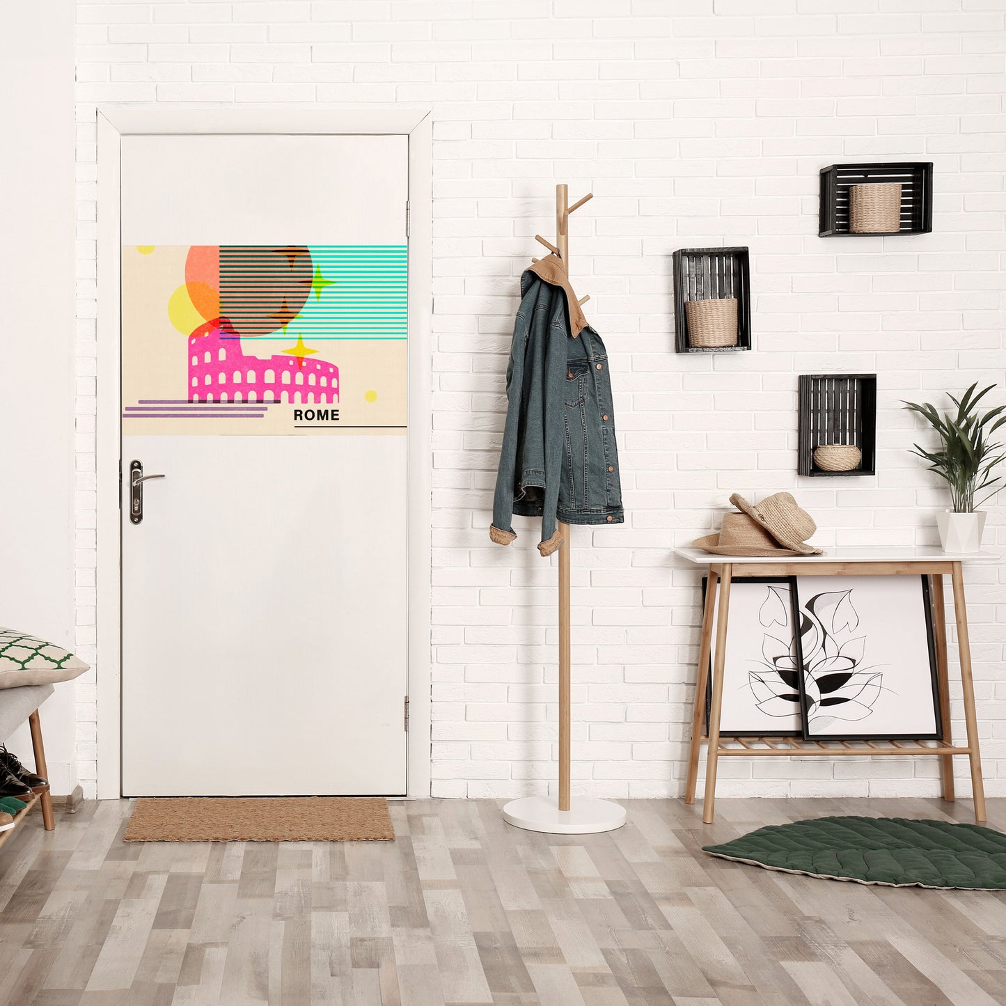 Poster orizzontale staccabile e attaccabile ROMAN SPARKLE