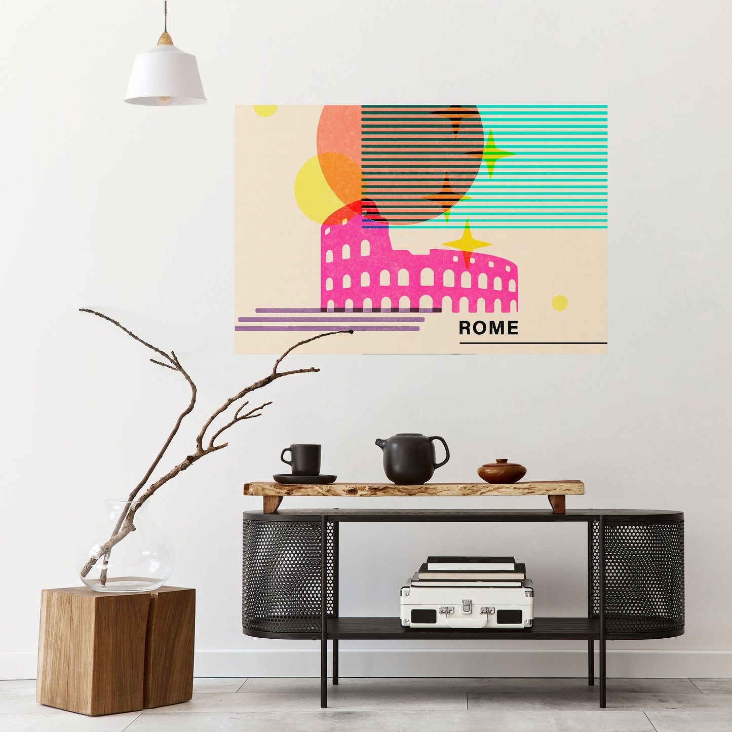 Poster orizzontale staccabile e attaccabile ROMAN SPARKLE