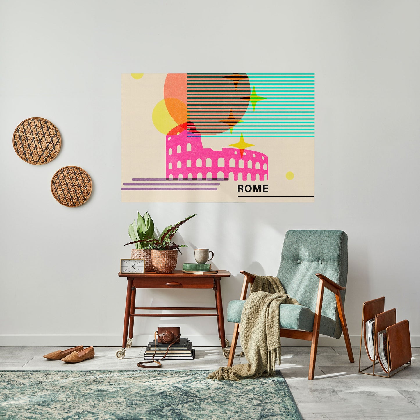 Poster orizzontale staccabile e attaccabile ROMAN SPARKLE