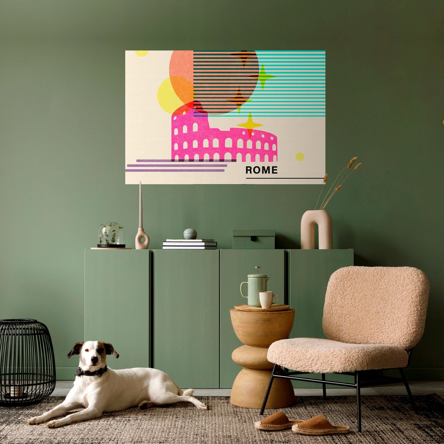 Poster orizzontale staccabile e attaccabile ROMAN SPARKLE
