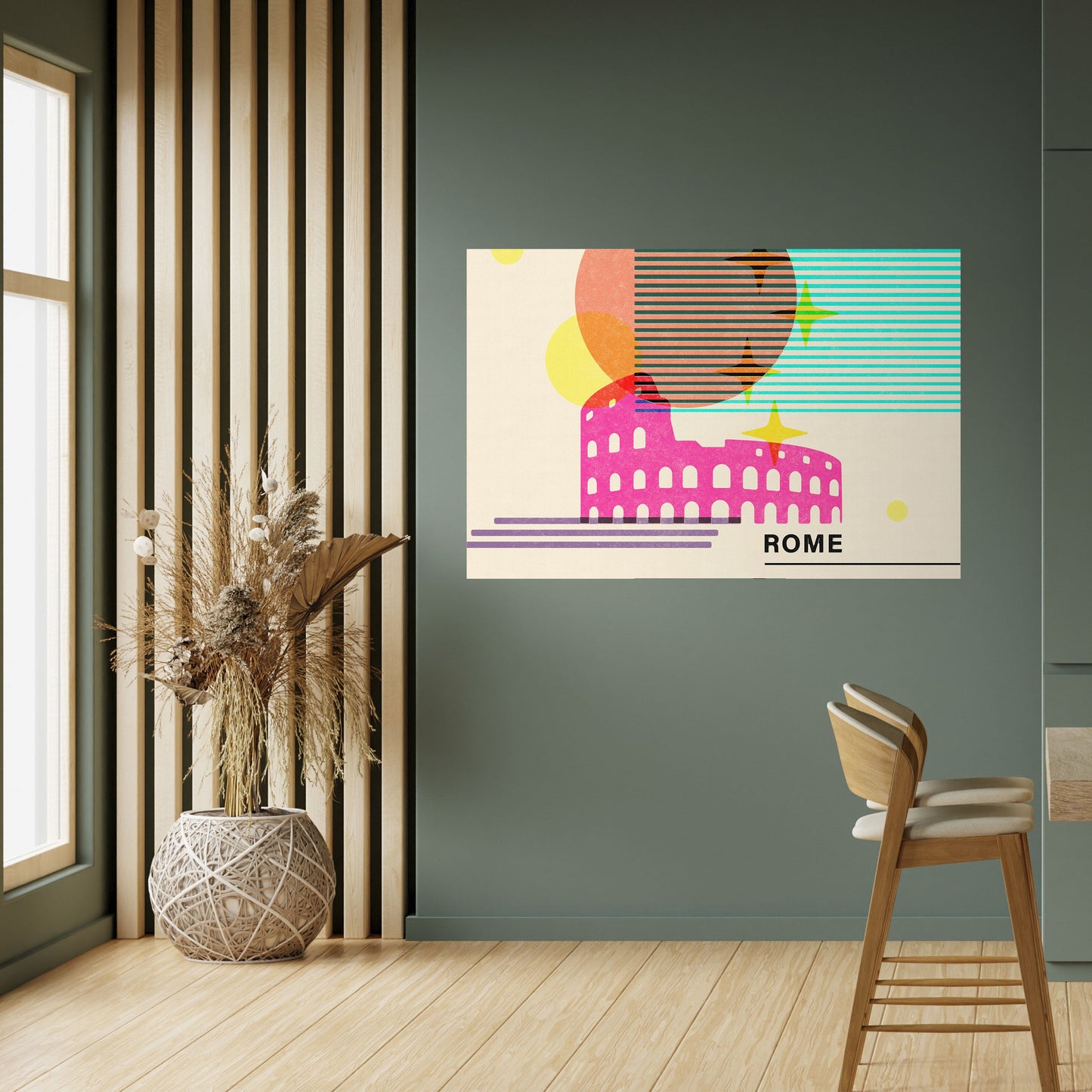 Poster orizzontale staccabile e attaccabile ROMAN SPARKLE