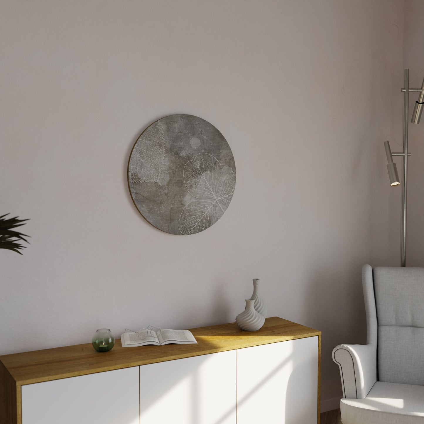 FAIR NERVATION Round Wall Art