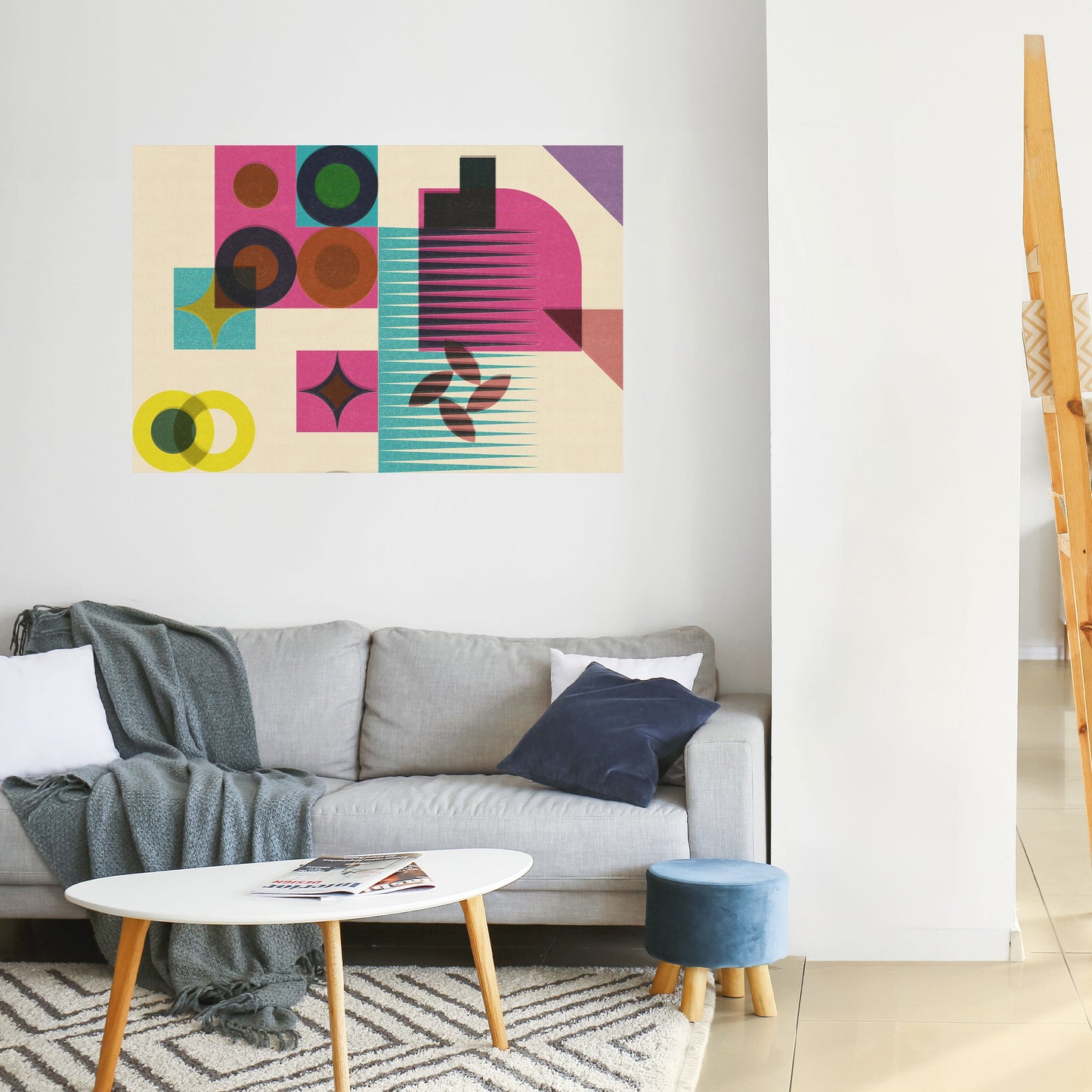VARIETÀ DI FORMA Poster orizzontale staccabile e attaccabile