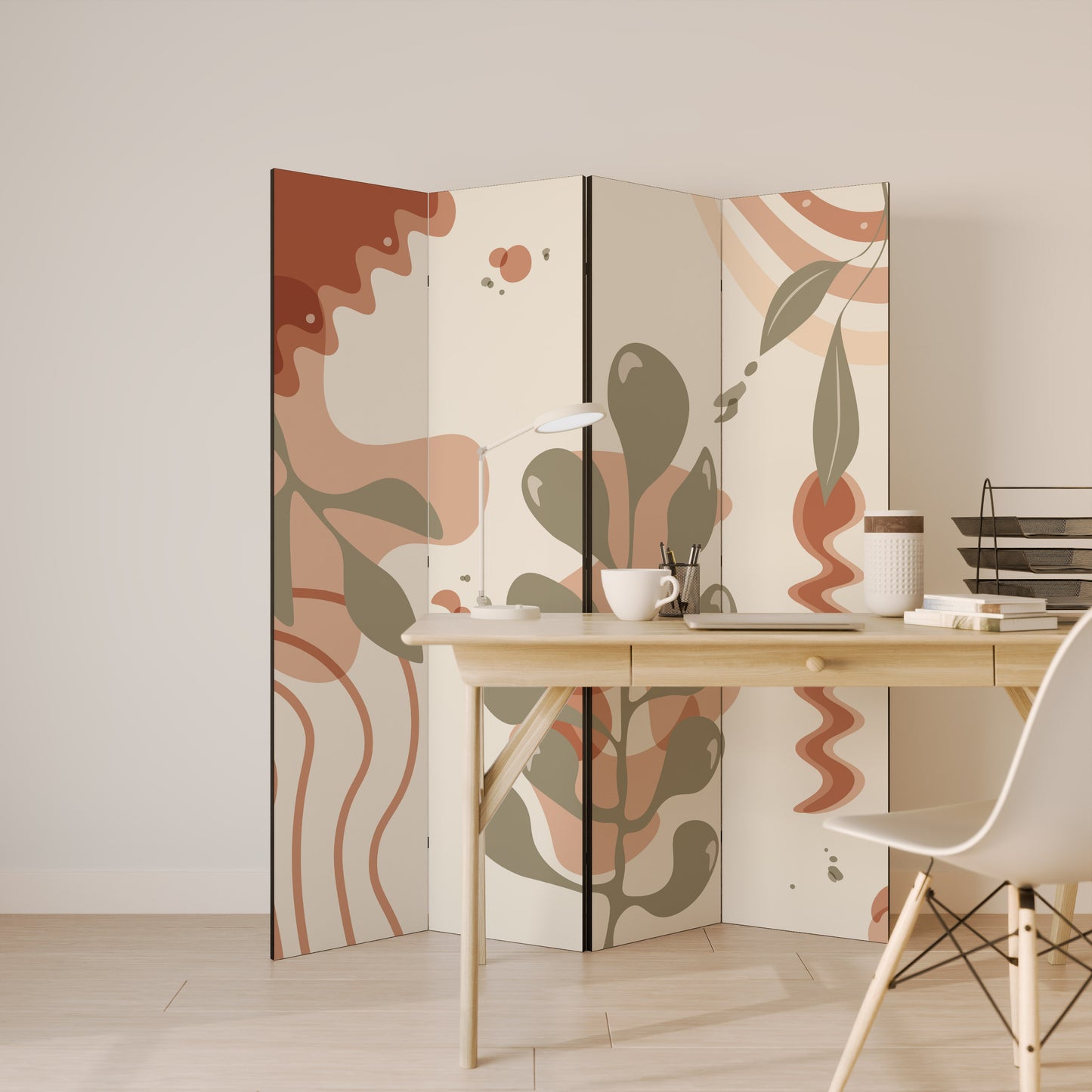 ARTISTRY AURA Divisorio decorativo per ambienti a 4 pannelli