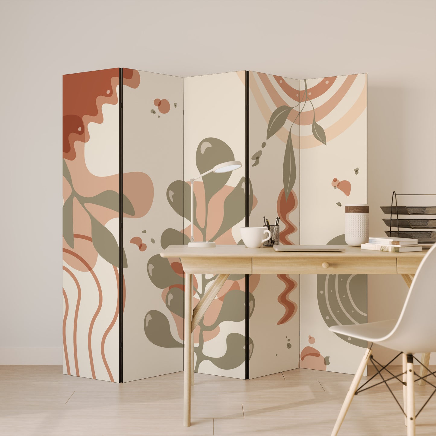 ARTISTRY AURA Divisorio decorativo per ambienti a 5 pannelli