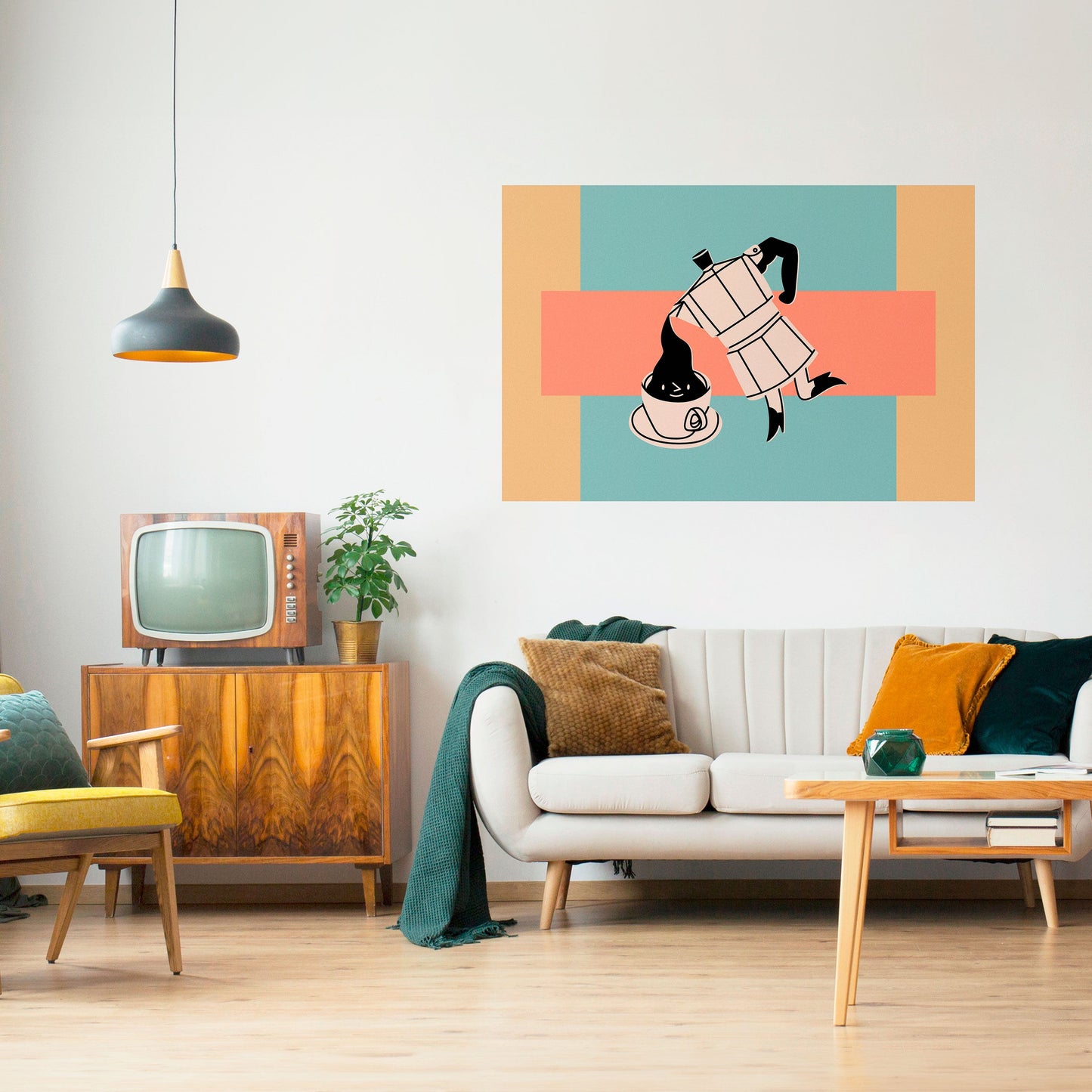 Poster orizzontale stacca e attacca POWER ESPRESSO